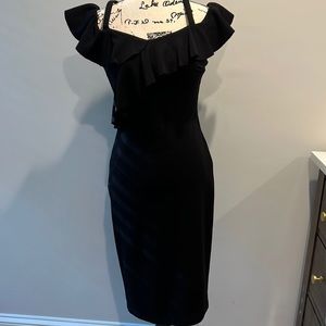 LBD  Black Bailey 44 fitted dress. Stretchy material side zipper
